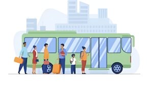 Ilustrasi Mudik Lebaran.