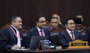 Foto: Gugatan Perselisihan Hasil Pemilihan Umum (PHPU) yang diajukan oleh kubu Anies Baswedan dan Muhaimin Iskandar (AMIN).