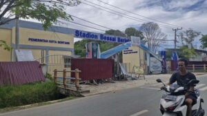Foto: Stadion Bessai Berinta, Kelurahan Api-Api, Kecamatan Bontang Utara, Kota Bontang, Kalimantan Timur